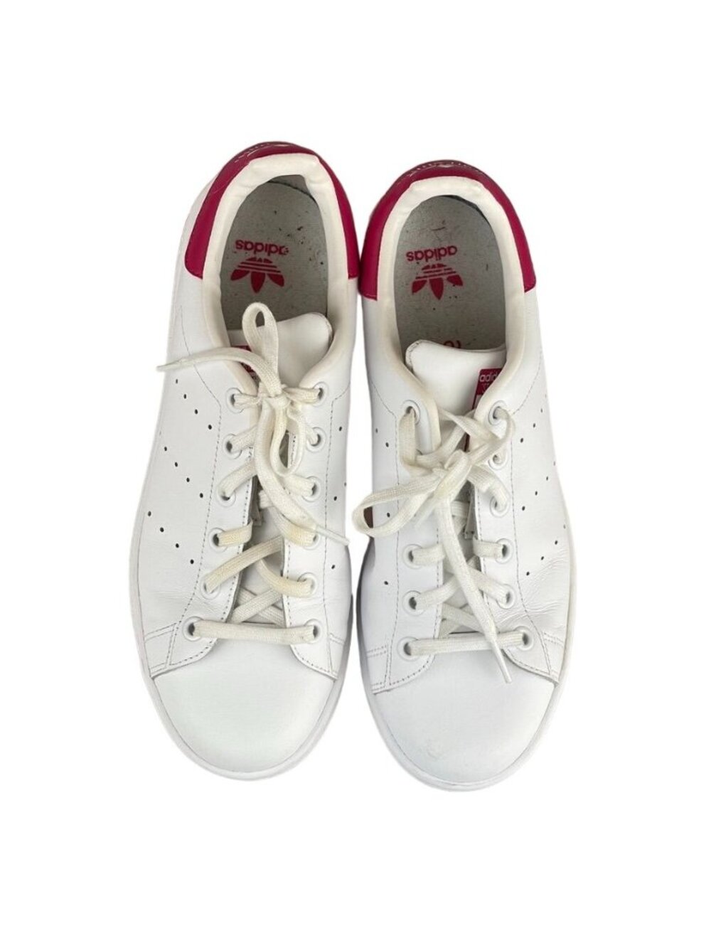 Adidas Stan Smith Ortholite Unisex White/Red Sneakers Size US 7M 8.5W - Picture 3 of 13